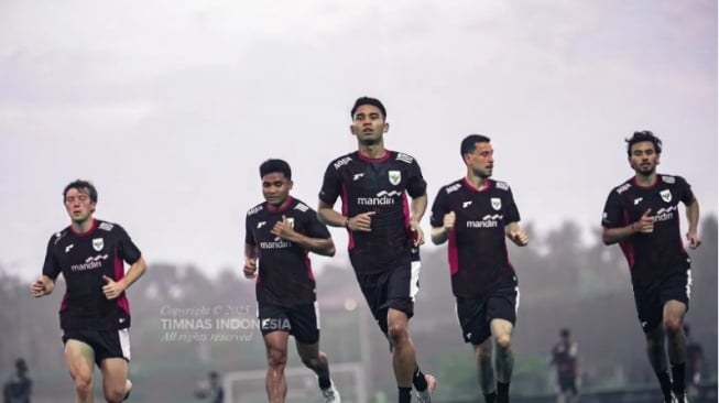 Potret Ceria Latihan Perdana Timnas Indonesia di Bali. (kitagaruda.id)