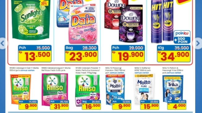 Promo Kebutuhan Rumah Tangga Indomaret: Deterjen & Pewangi Murah, Stok Langsung Banyak