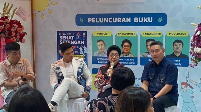 Diskusi media dan pemaparan Sehat Setengah Hati, Rabu (28/5/2025). (Suara.com/Fajar Ramadhan)
