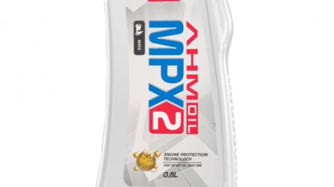 Oli Motor MPX 2 dari AHM Oil. (Tokopedia)