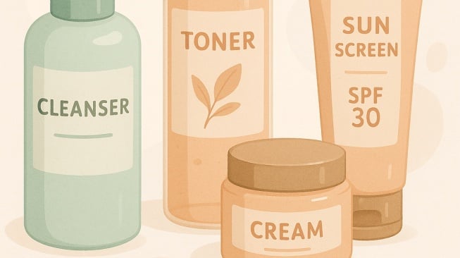 Ilustrasi skincare (ChateGPT)