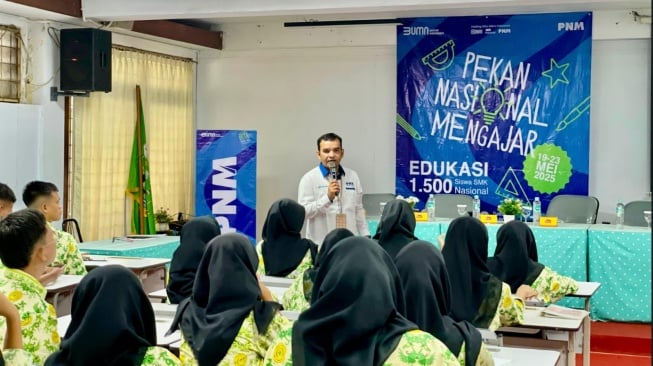 PT Permodalan Nasional Madani menggelar pelatihan kewirausahan lewat program Pekan Nasional Mengajar yang diikuti oleh 58 Sekolah Menengah Kejuruan (SMK) di seluruh Indonesia. (Foto Dok PMN)