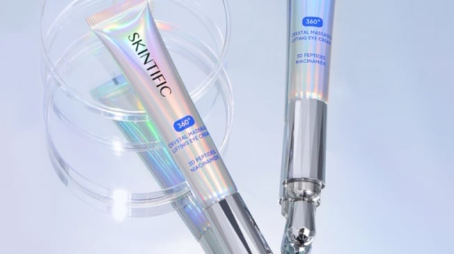 SKINTIFIC 360° Crystal Massager Lifting Eyecream. (Skintific)