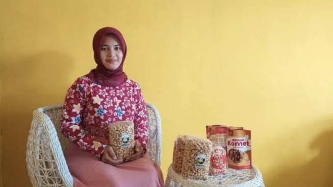 Retno Ika saat diwawancarai Suara.com terkait usaha yang ia kembangkan, Wikarasa [Suara.com/Hadi/Arsip Pribadi]