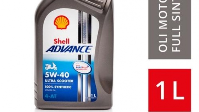 Oli Motor Shell Advance Ultra Scooter. (Tokopedia)