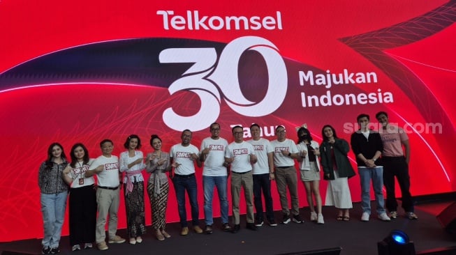 Peringatan ulang tahun ke-30 tahun Telkomsel, Jakarta, belum lama ini. [Suara.com/Dythia]