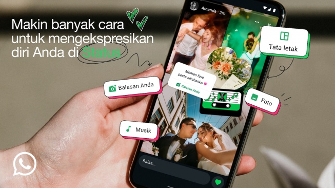 Kreativitas di WhatsApp Status. [WhatsApp Indonesia]