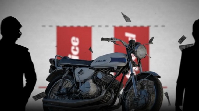 Kawasaki H1 Mach III (1969). [YouTube Rare Motorcycles]