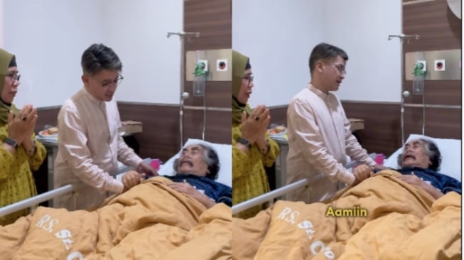 7 Potret Ruben Onsu Jenguk Jaja Miharja di Rumah Sakit, Titip Pesan Haru