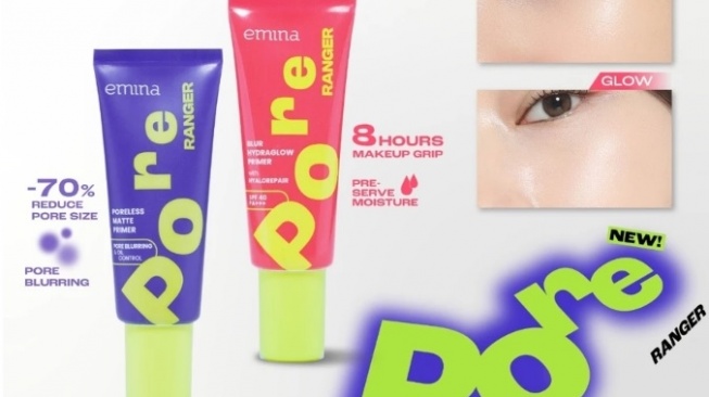 Emina Pore Ranger Total Poreless Matte Primer & Blur Hydraglow Primer (Shopee)
