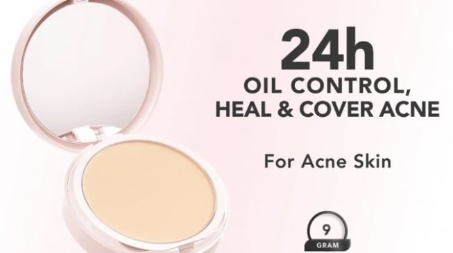 Sea Makeup Acne Cover & Smooth Two Way Cake Pressed Powder (Shopee)