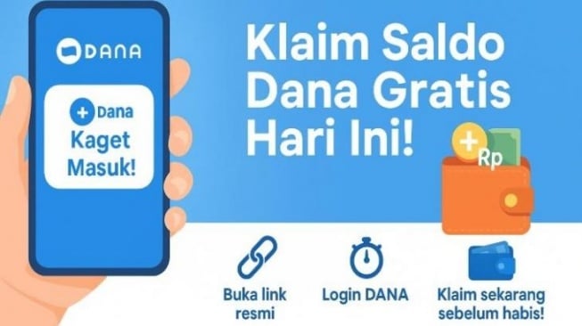 Cuma Klik, Bisa Dapat Rp 1 Juta! Begini Cara Klaim DANA Kaget Hari Ini