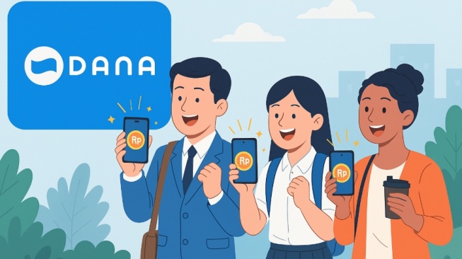 Ilustrasi mendapatkan hadiah Saldo DANA Kaget. [Dok Suara.com]