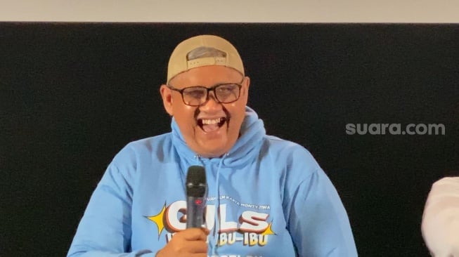 Suasana jumpa pers usai penayangan perdana film GJLS: Ibuku Ibu-Ibu di XXI Senayan City, Jakarta, Selasa, 3 Juni 2025. [Suara.com/Adiyoga Priyambodo]
