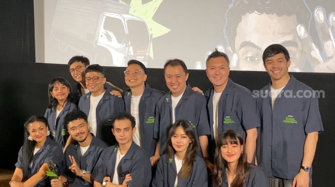 Suasana jumpa pers film Tinggal Meninggal di XXI Metropole, Cikini, Jakarta, Rabu, 4 Juni 2025. [Suara.com/Adiyoga Priyambodo]