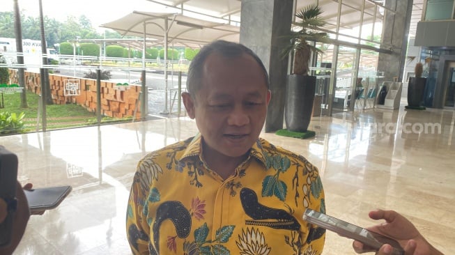 Sekretaris Jenderal (Sekjen) Partai Golkar, M Sarmuji. (Suara.com/Bagaskara)