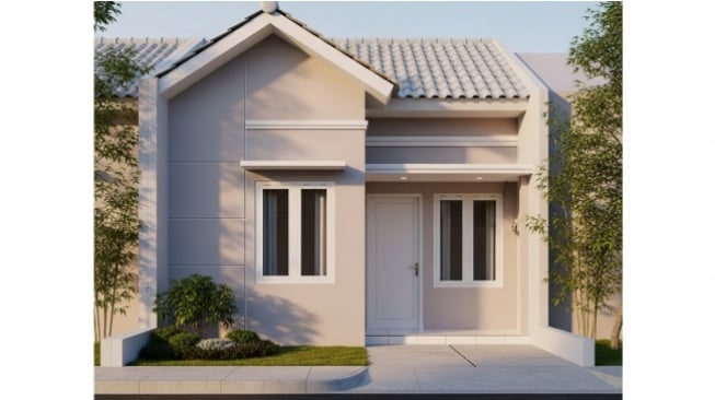 Ide desain rumah minimalis di lahan sempit. [Gemini AI]