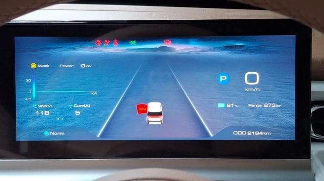 Wuling Air EV Pro dengan jarak hingga 300 km dalam kondisi baterai penuh. (Foto: SUARA.com/Michele Alessandra)