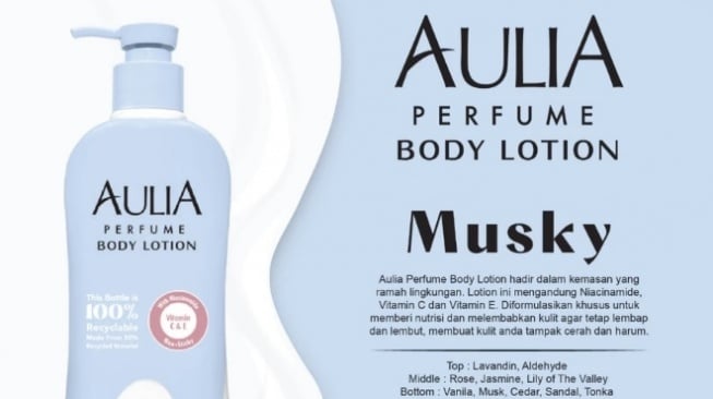 AULIA Perfume Body Lotion (Shopee)