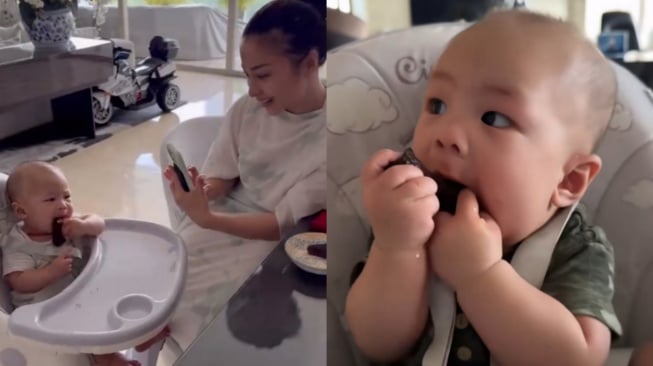 Nikita Willy Minta Chef Pribadi Bikin Steak untuk Bayinya Nael, Cuma Buat Diemut Jadi Teether!