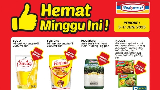 Promo Indomaret Hari Ini 5 Juni 2025, Serbu Kebutuhan Rumah Tangga Mulai Rp5 Ribuan