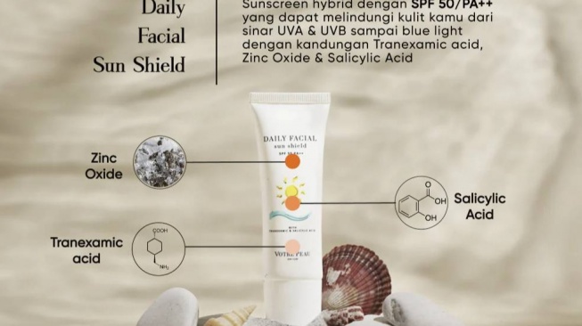 Votre Peau Skin Care Daily Facial Sun Shield SPF 50 PA ++