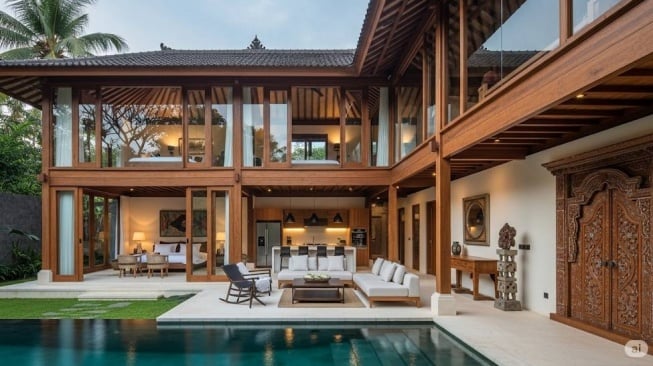 Rumah Joglo Modern Mewah [dibuat dengan AI]