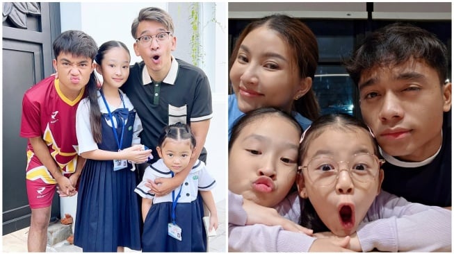 Betrand Peto kasih kejutan ulang tahun ke Thania dan Thalia (Instagram)