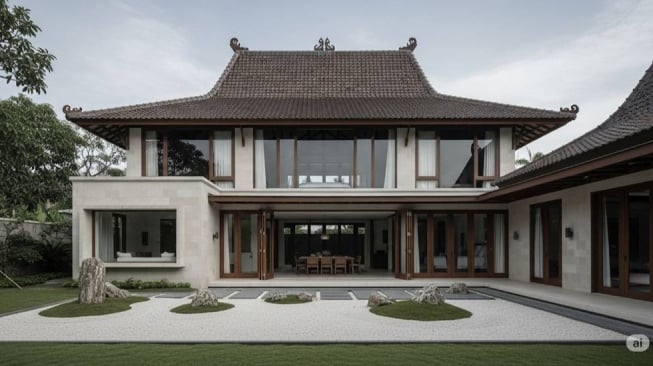 Rumah Joglo Modern Minimalis [dibuat dengan AI]