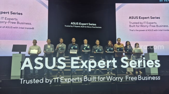 Peluncuran jajaran Asus Expert P Series, meliputi  ExpertBook P3405CVA, Desktop ExpertCenter P500MV, dan All-in-One ExpertCenter P440VA di Jakata, Rabu (4/6/2025). [Suara.com/Dythia]