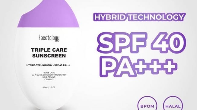 Facetology Triple Care Sunscreen SPF 40 PA+++