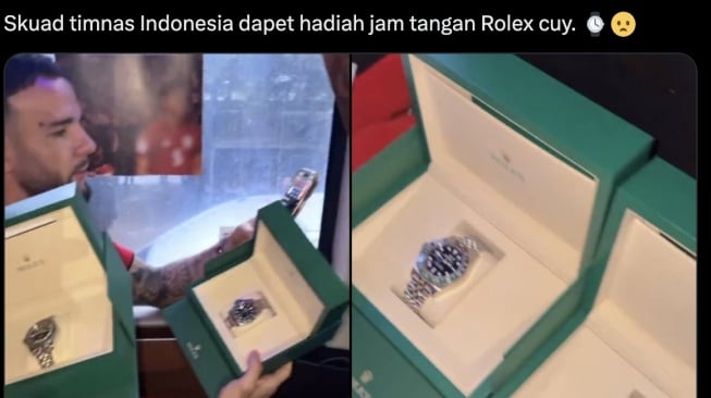 Timnas Indonesia diduga terima hadiah rolex [Ist/Idextratime]