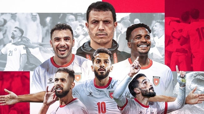 Timnas Yordania membuat sejarah dengan lolos ke ajang Piala Dunia untuk pertama kalinya. (Instagram/@afcasiancup)