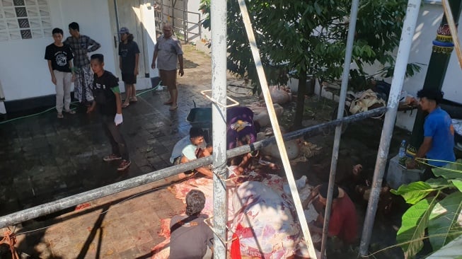 Masjid Gedhe Kauman Sembelih Puluhan Hewan Kurban, Ada dari Gubernur DIY