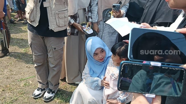 Ria Ricis ditemui di pesantren Maskanul Huffadz, Bintaro, Tangerang Selatan pada Jumat, 6 Juni 2025 [Suara.com/Rena Pangesti]