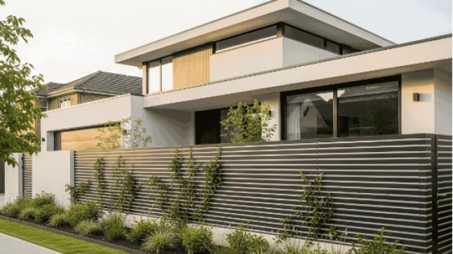 Ide 7 Desain Pagar Rumah Minimalis Kekinian, Hunian Aman Tapi Tetap Estetik