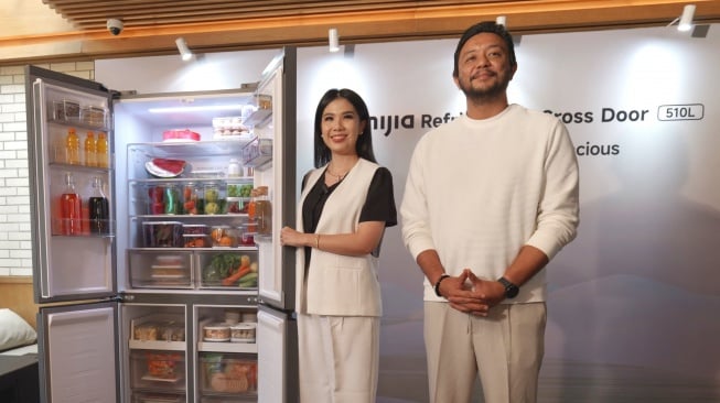 Kulkas Xiaomi Mijia Refrigerator Cross Door 510L. [Dok. Xiaomi Indonesia]