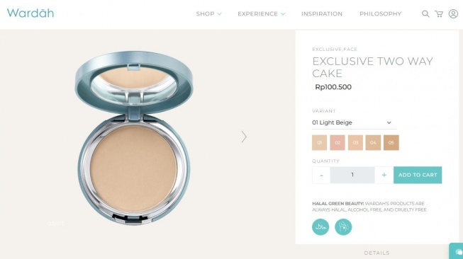 Bedak murah mengandung SPF 15. (wardahbeauty.com)