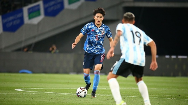 Bek Timnas Jepang, Tsuyoshi Watanabe. (Dok. JFA)