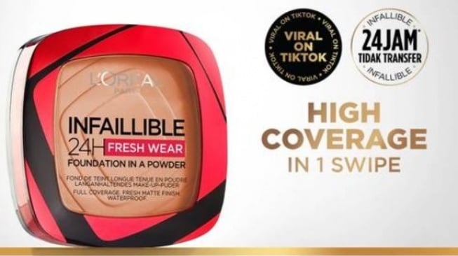 bedak yang semakin berkeringat semakin bagus (loreal)