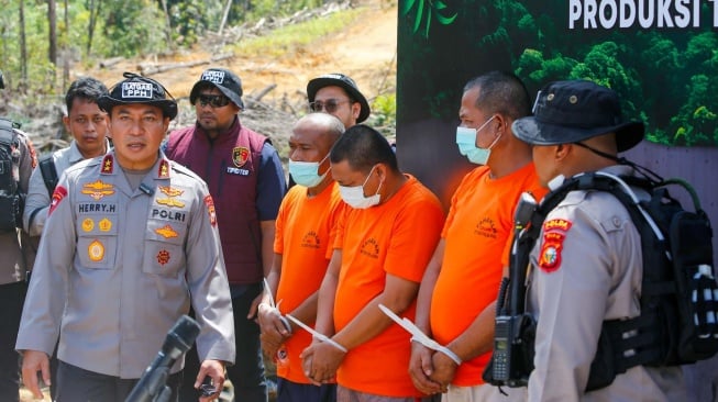 Babat Hutan Lindung di Riau Demi Kelapa Sawit Puluhan Hektare, 4 Orang Resmi Tersangka