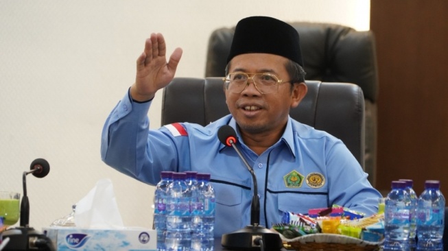 Ketua Petugas Penyelenggara Ibadah Haji (PPIH)  Arab Saudi Muchlis M Hanafi memberikan penjelasn kondisi jemaah haji Indonesia usai puncak ibadah Armuzna. [Kemenag]