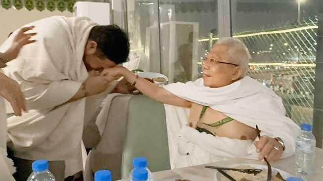 Ivan Gunawan bagikan foto saat bertemu dengan mantan wakil presiden Ma'ruf Amin (Instagram)