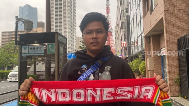 Eksklusif dari Jepang Tokyo Tower Destinasi Favorit Suporter Timnas Indonesia. [Dok. Suara.com/Ronald Seger Prabowo]