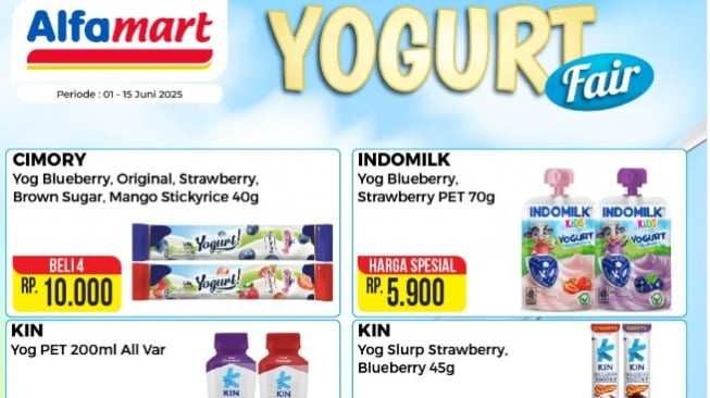 Promo Alfamart Hari Ini 10 Juni 2025: Ada Diskon Yoghurt Favorit, Bikin Sehat Dompet Aman