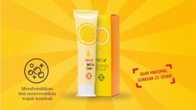 Sabun wajah Kelly. (Shopee/Kelly Official Shop)