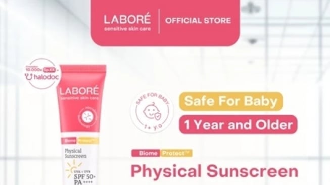 Labore Physical Sunscreen SPF 50 PA++++ (Shopee)