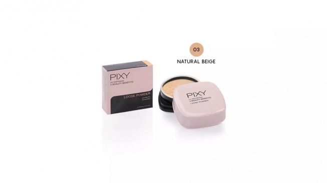 Bedak untuk kulit sawo matang, Pixy 4BB Loose Powder 03 Natural Beige (zalora.co.id)