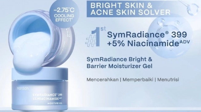 Wardah SymRadiance Bright & Barrier Moisturizer Gel (Shopee)