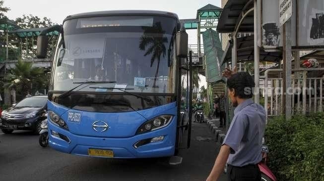 Uji coba rute baru Transjabodetabek. (ist)